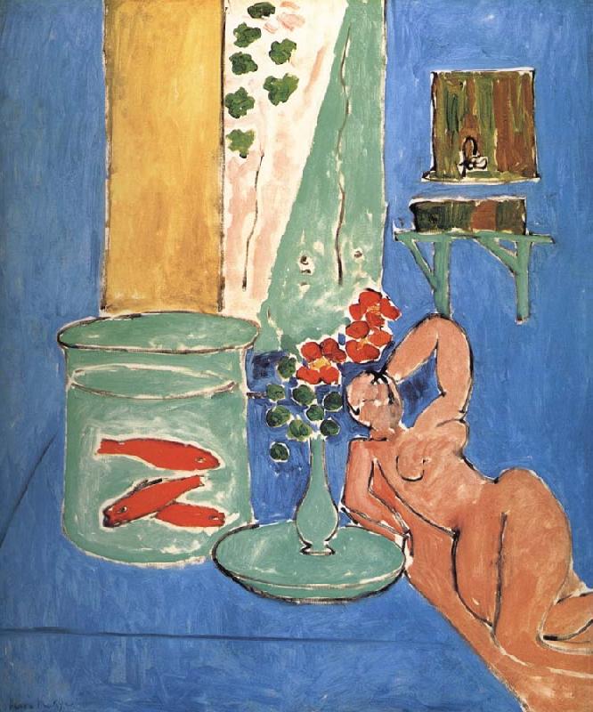 Henri Matisse Goldfish and statue oil painting image